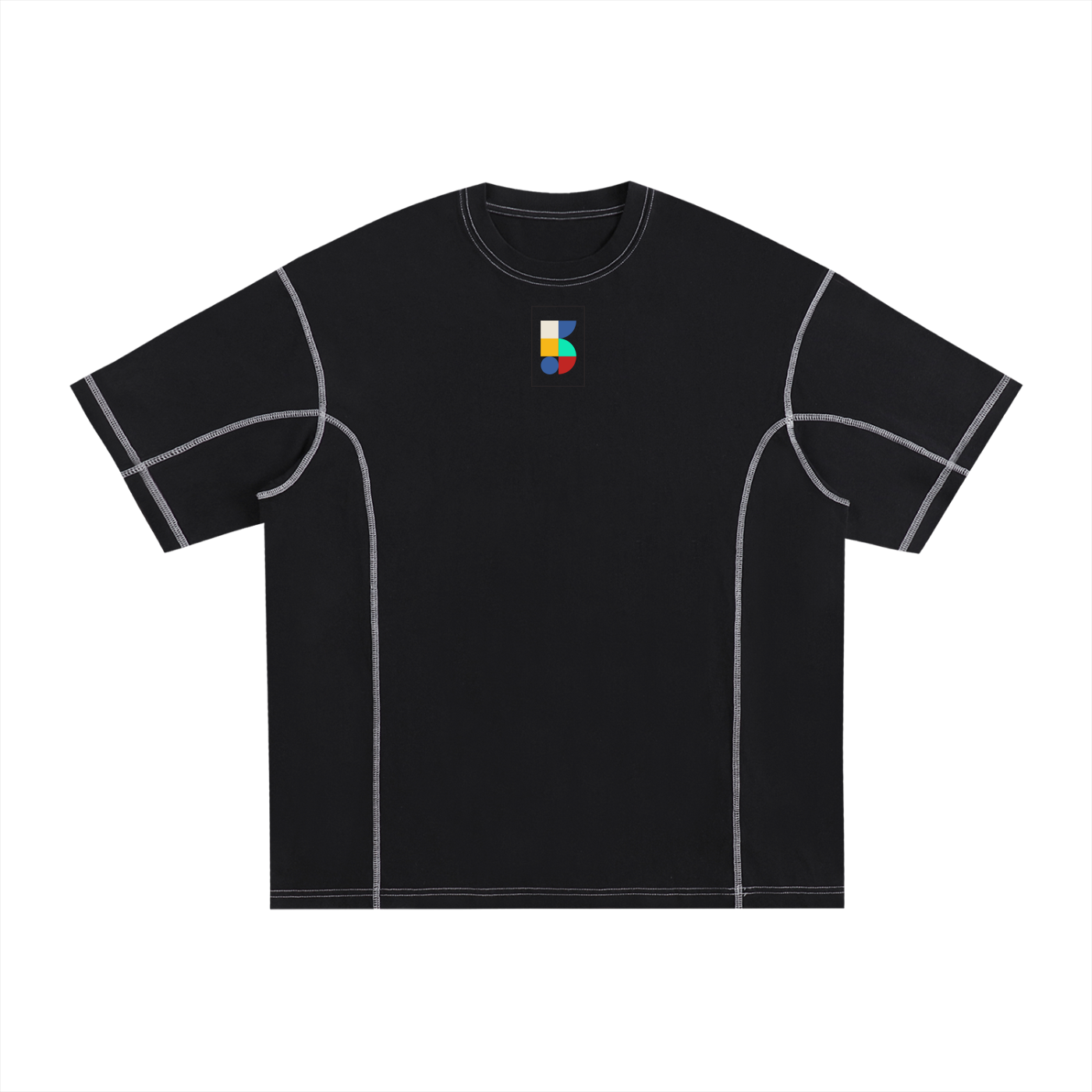 FivePm Contrast-Stitched T