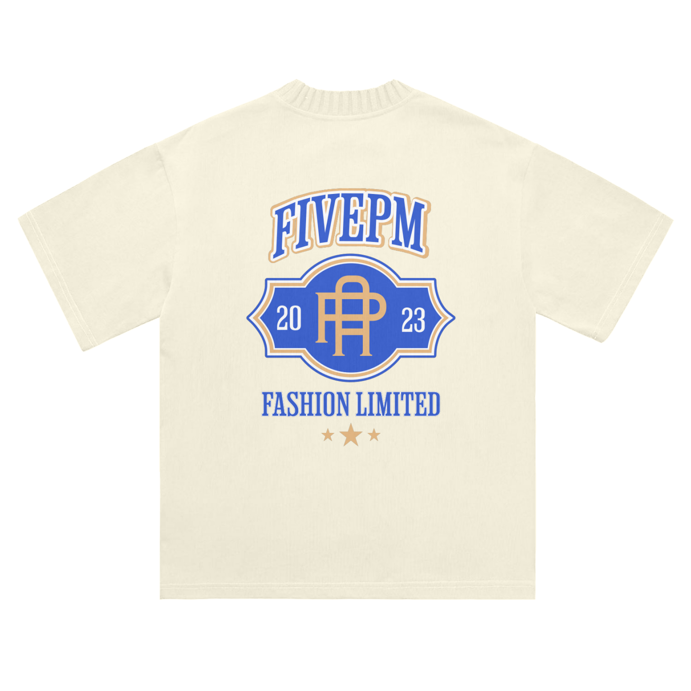 "University"  Knitted Round Neck T-Shirt