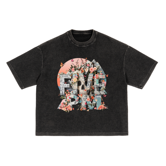 Concrete Bloom Tee